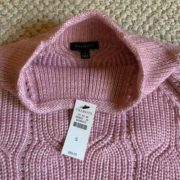 TALBOTS - Pointelle Detail Mockneck - NEW with Tag - Picture 9 of 10